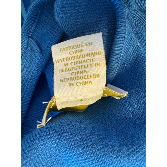 House Of Harlow Knit Open Low Racer Back Teal Blue Size Large Midi Dress NWOT - Picture 5 of 10